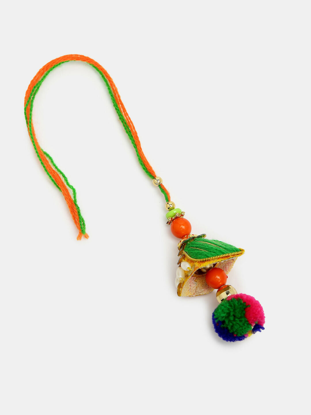 NVR Women & Men Set of 2 Multicolor Beaded Bhaiya Bhabhi Rakhi With Roli Chawal & Chocolate - Distacart