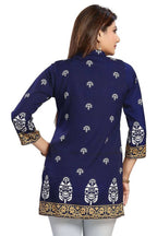 Snehal Creations Endearing Ethnicity Short Blue Tunic