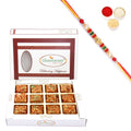 Ghasitaram Roasted Almond Delight With Pearl Beads Rakhi - Distacart
