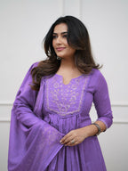 The52 Women's Beautiful Cotton Fabric Embroidery Work Straight Kurta Pant and Dupatta Set - Distacart