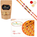 Ghasitaram Mysore Pak and Methi Mathi With 2 Pearl Beads Rakhis - Distacart