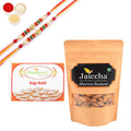 Ghasitaram Kaju Katlis, and Mamra Almonds With Pearl Beads Rakhi - Distacart
