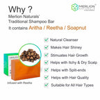 Merlion Naturals Reetha Shikakai Shampoo Bar