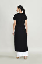 Joban Fashion Black Rayon Kurta Set