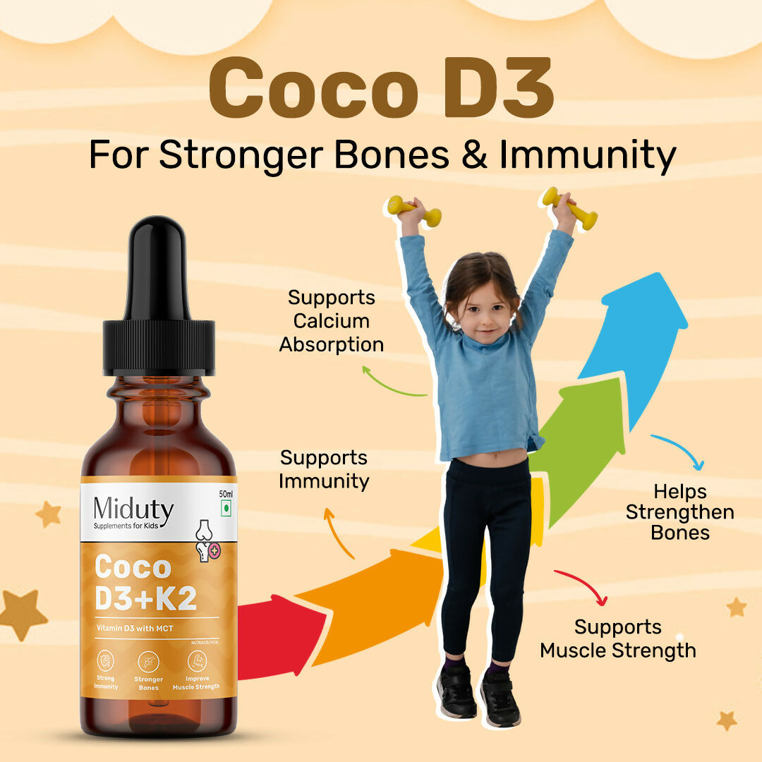 Miduty Coco D3+K2 Drops For Kids & Babies