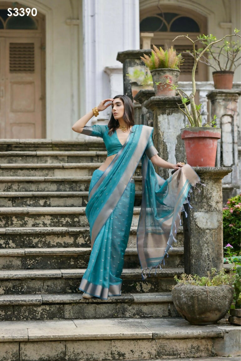 Rama Kalyani Silk Woven Design Saree - Priyalaxmi