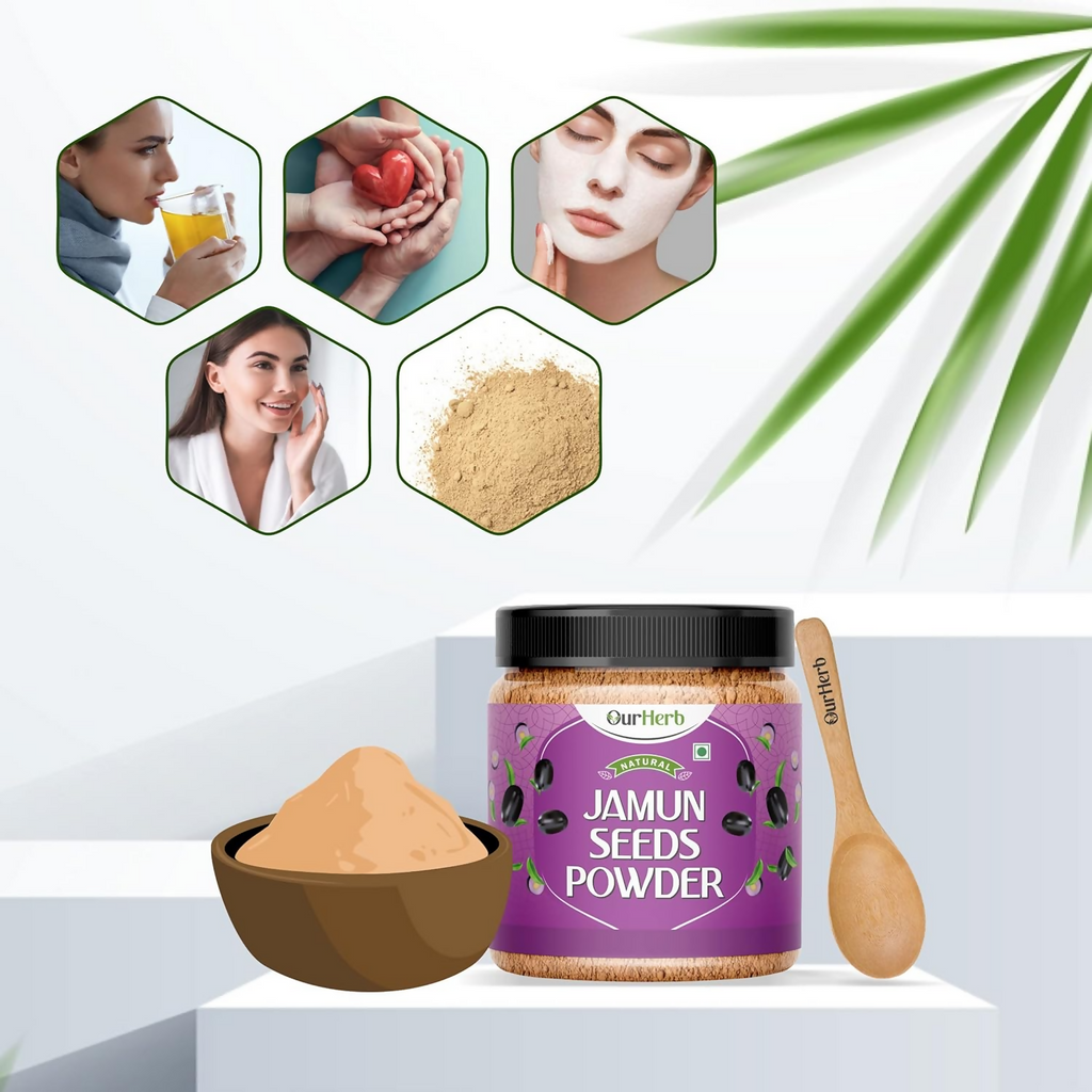 OurHerb Pure & Natural Jamun Seeds Powder