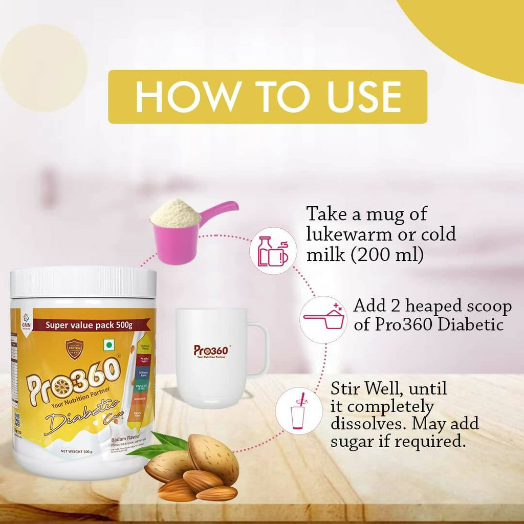 Pro360 Diabetic Care Protein Powder - Distacart
