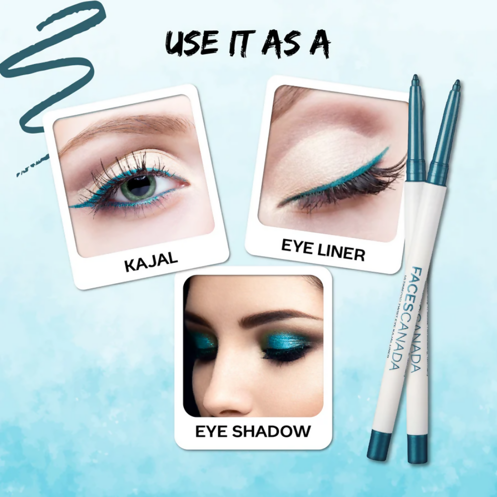 Faces Canada Ultime Pro Twist Eye Kajal Liner - Blue 03