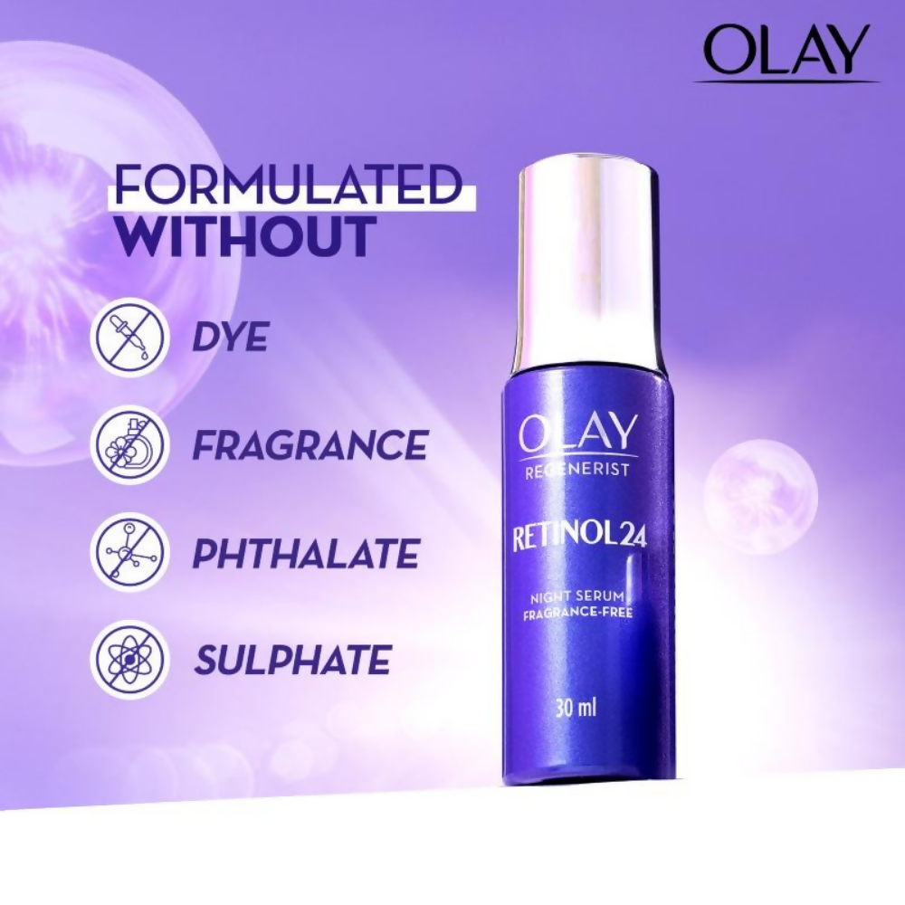 Olay Retinol Kit For Overnight Repair - Serum With Free Cleanser