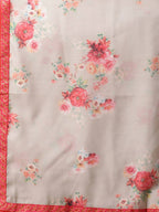 Ahalyaa Womens Chiku Chanderi Printed Kurta Palazzo Set - Distacart