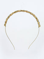 NVR Women's Multi colour Kundan Gold-Polished Embellished Hairband