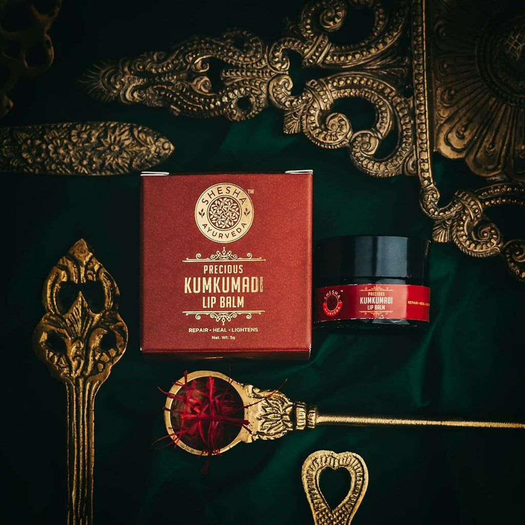 Shesha Ayurveda Kumkumadi Brightening Lip Balm - Distacart