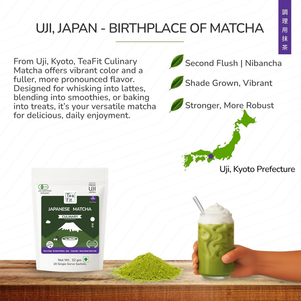 TeaFit Culinary Japanese Matcha Tea Powder - Distacart
