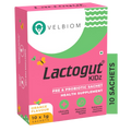 Velbiom Lactogut Kidz Probiotics Powder Sachets - Orange Flavor - Distacart