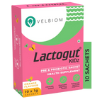 Velbiom Lactogut Kidz Probiotics Powder Sachets - Orange Flavor - Distacart
