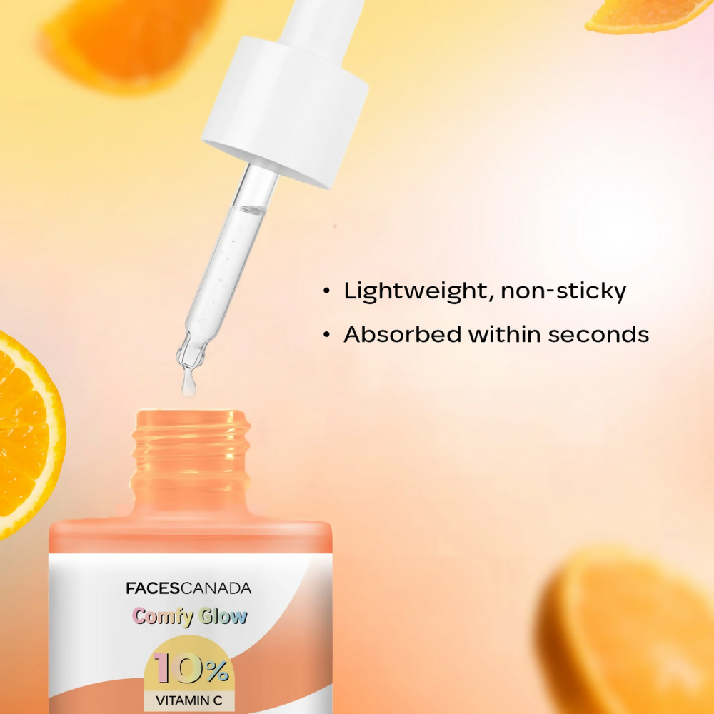 Faces Canada Comfy Glow 10% Vitamin C Face Serum - Distacart