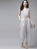 Ahalyaa Women's wear trendy Jumpsuit - Blue - Distacart