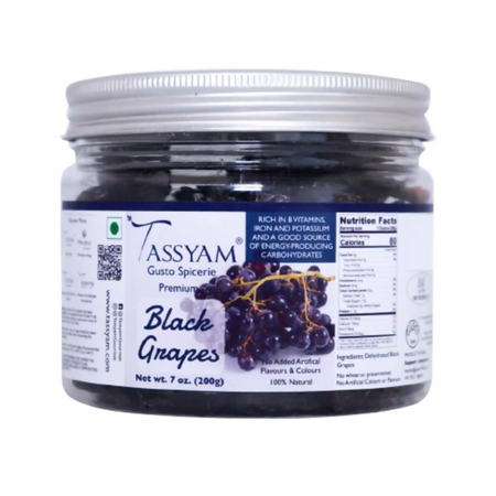 Tassyam Organics Exotic Dehydrated Black Grapes