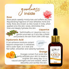 Globus Naturals Gold Radiance Anti Ageing & Brightening Face Serum, Suitable For All Skin Types - Distacart