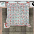 Hand Printed Jaipuri Double/Queen 230x270 Cms Bedsheet with 2 Pillow Covers