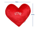 Oscar Home Soft Love Heart Shape Soft Cushion Pillow Toy (Red Color)