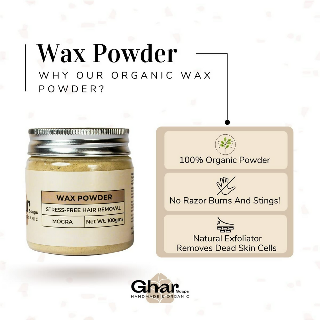 Ghar Soaps Organic Wax Hair Removal Powder Combo