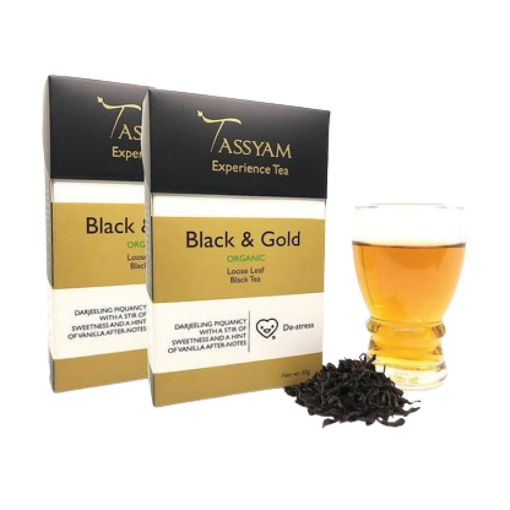 Tassyam Organics Black & Gold Tea - Distacart