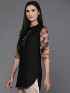 Ahalyaa Women's Traditional wear Tunic - Black