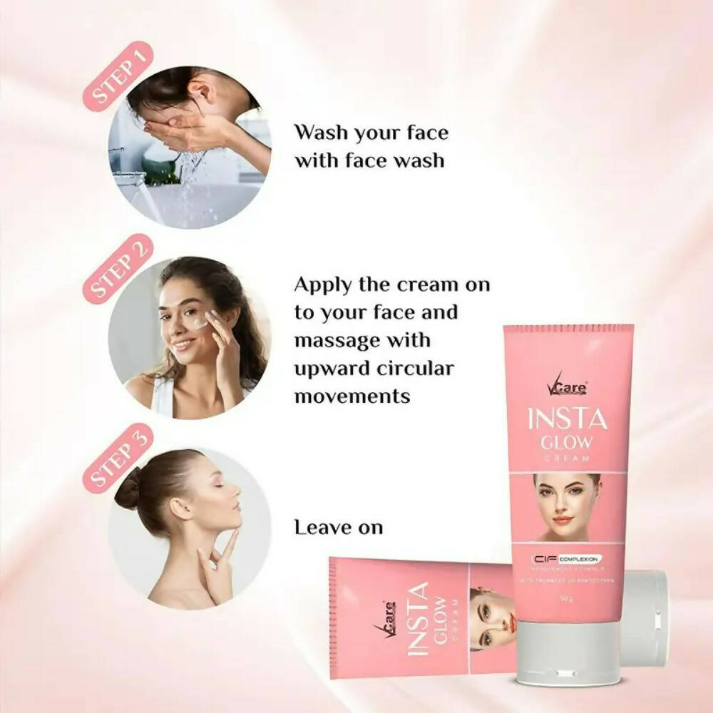 VCare Skin Brightening Insta Glow Cream - Distacart