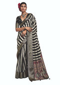 Joban Fashion Multicolor Art Silk With Fine Viscose Border Ajrak Full Body Print With Soft Finish Saree - Distacart