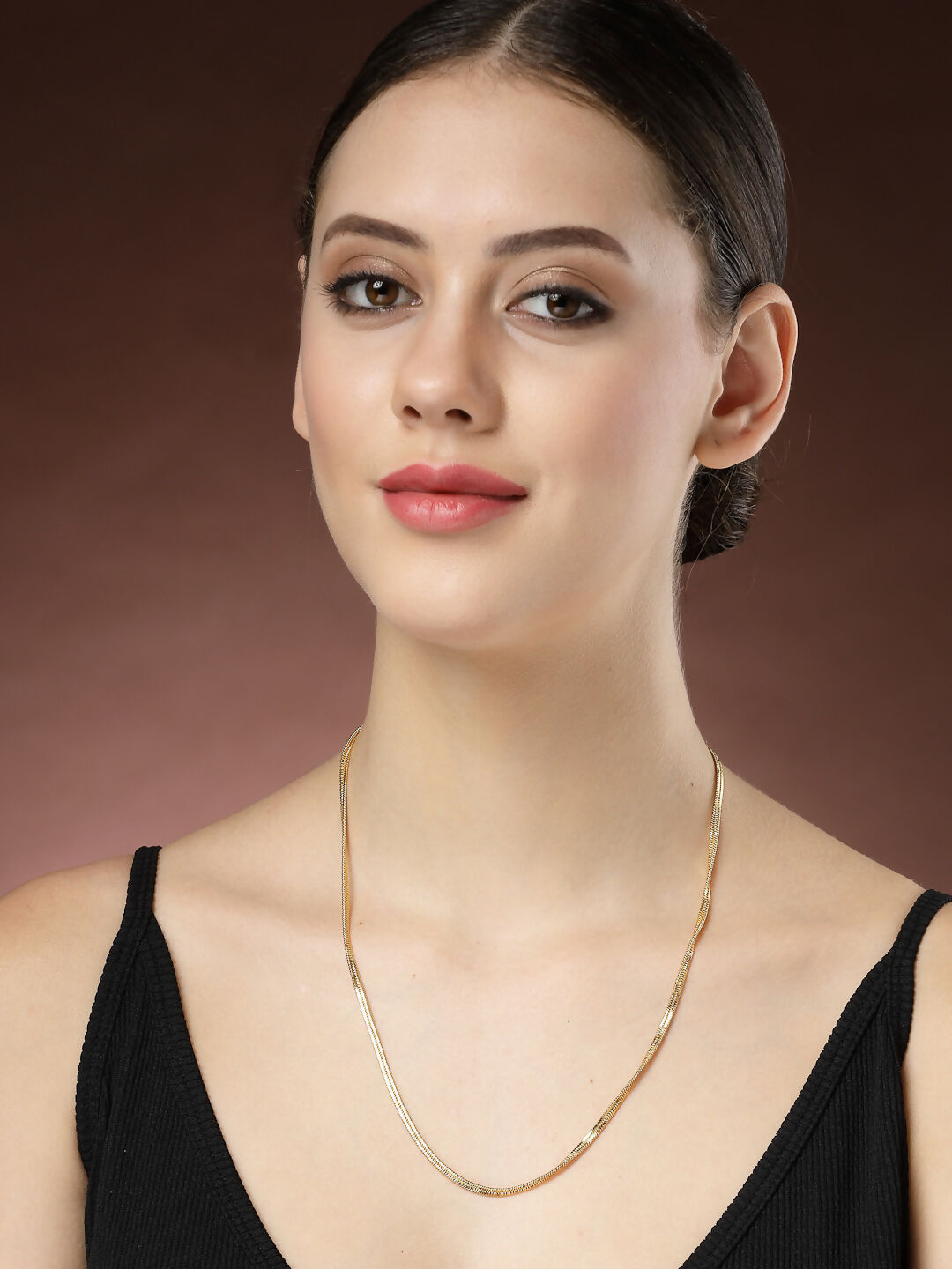 NVR Women's Gold-Polished Minimal Chain