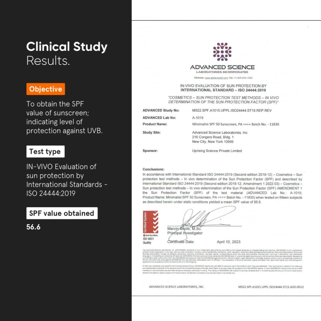 Minimalist Sunscreen SPF 50 PA++++ With Multi-Vitamin For Reducing Photoaging & No White Cast - Distacart