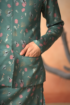 Oceanic Mirage Nehru Jacket Set by Hilo Design