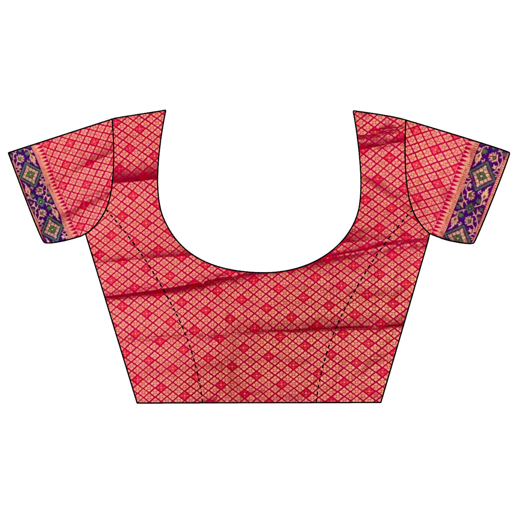 Joban Fashion Hot Pink Patola Soft Silk Patola Saree - Distacart