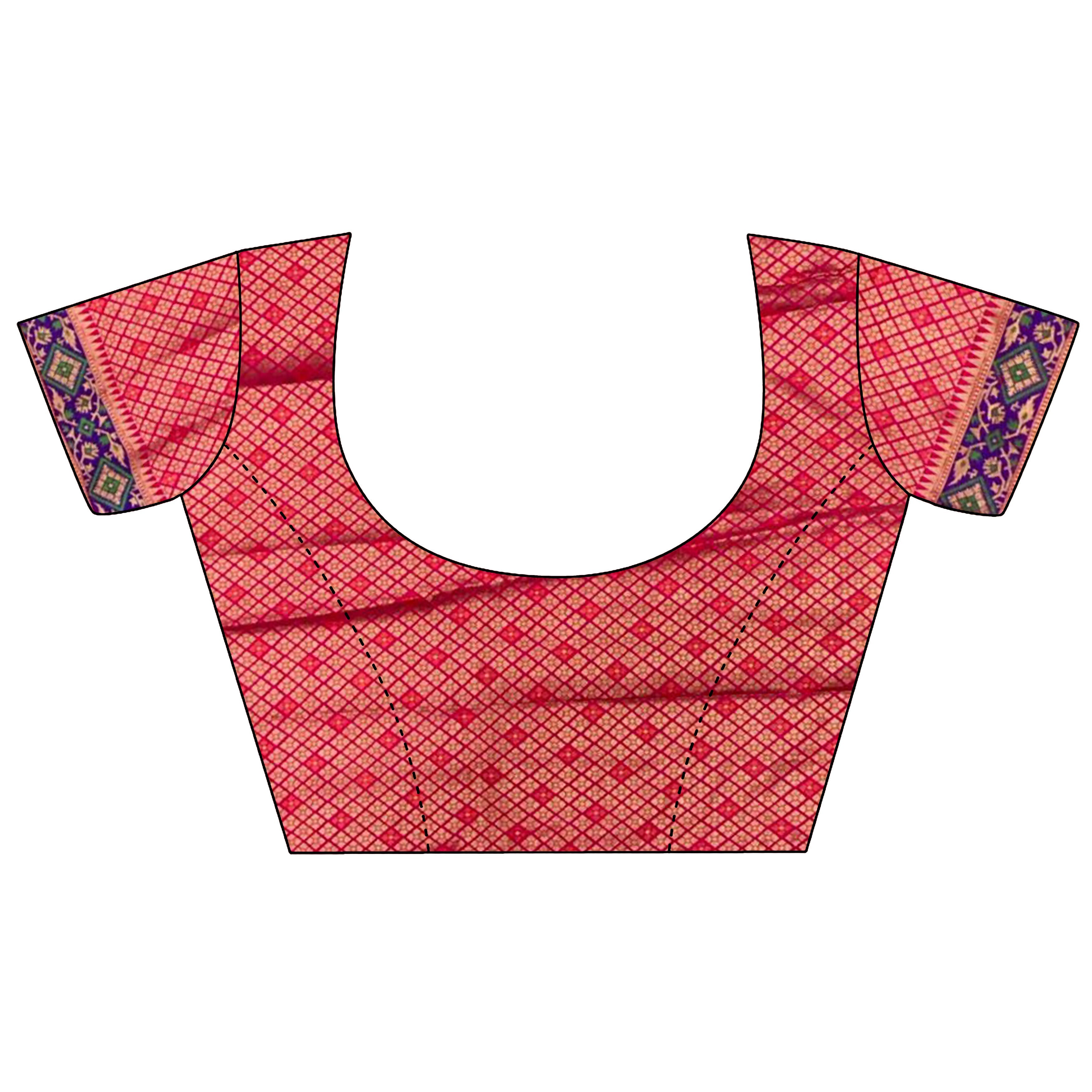 Joban Fashion Hot Pink Patola Soft Silk Patola Saree - Distacart
