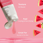 Globus Naturals Watermelon Face Wash with Vitamin B3 & Hyaluronic Acid - Distacart