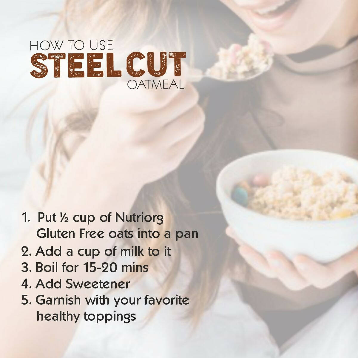 Nutriorg Gluten Free Raw Steelcut Oats