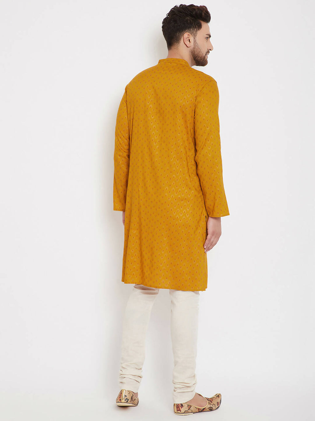 Even Apparels Yellow Rayon Wedding Men's Kurta For Haldi - Distacart