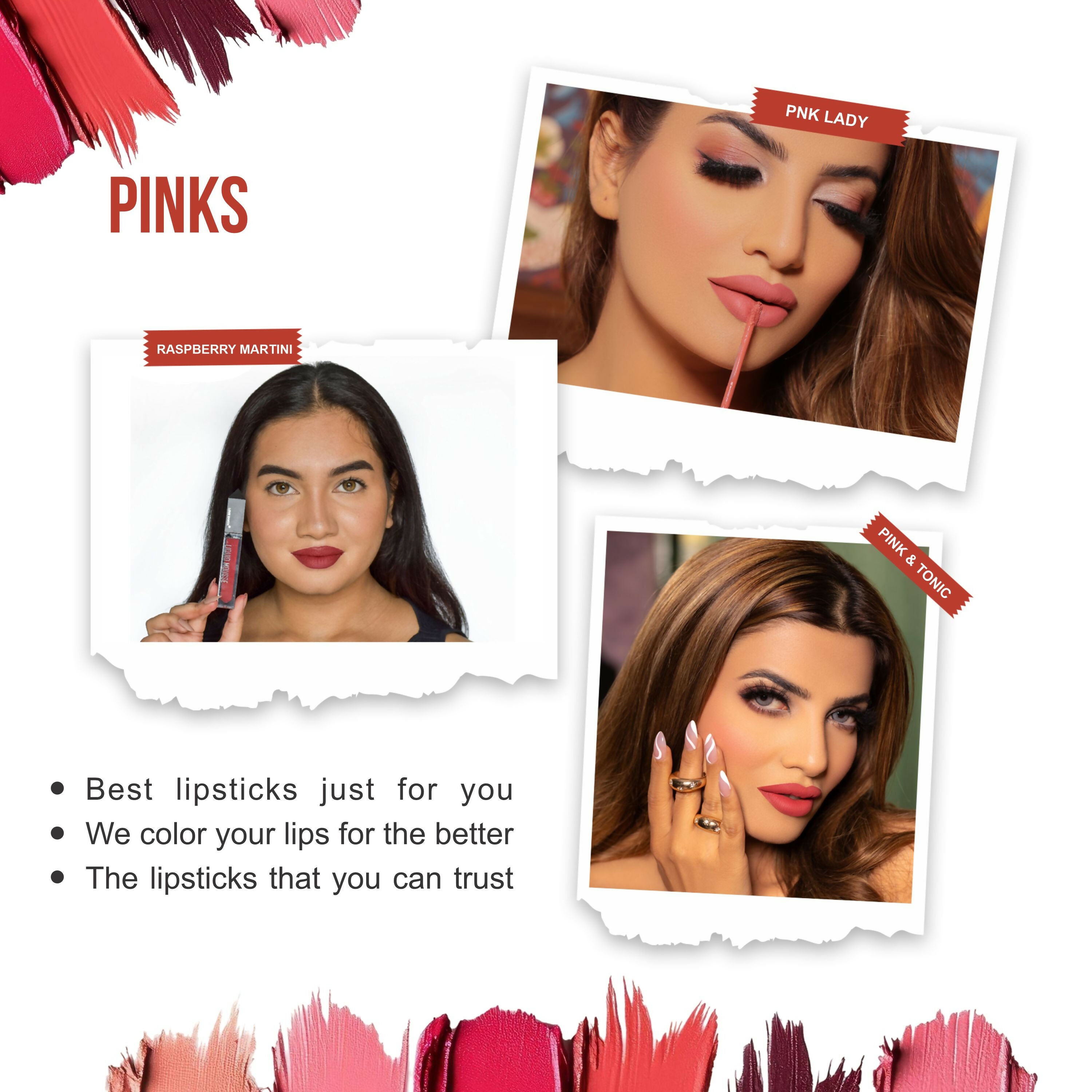 Love Earth Liquid Mousse Matte Lipstick - Pinks