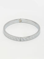 NVR Men's Silver-Plated Stainless Steel Kada Bracelet - Distacart