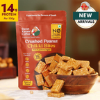 Sweet Karam Coffee Crushed Peanut Chikki Bites (Zero White Sugar)