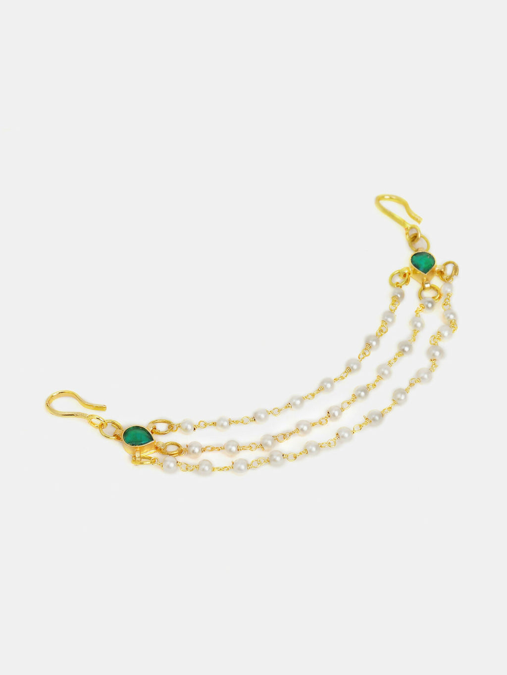 Ruby Raang Kundan Hair Accessory