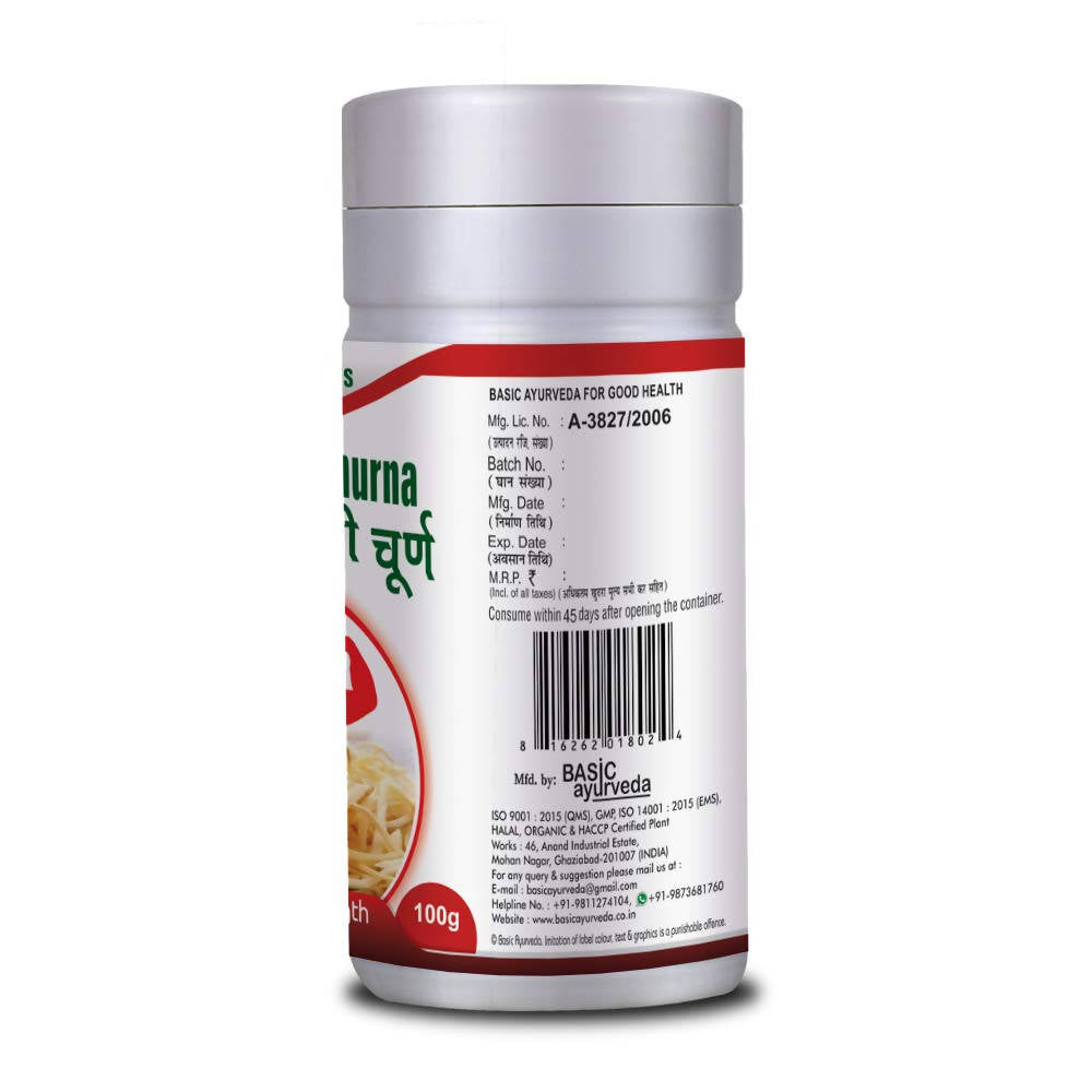 Basic Ayurveda Safed Musli Churna Online