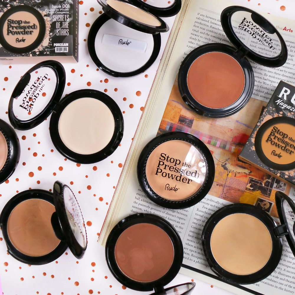 Rude Cosmetics Stop The Pressed Powder - Cool Beige 07