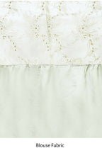 Green Organza Jari Silk Floral Embroidered Festive Saree - Nimaya Denzy