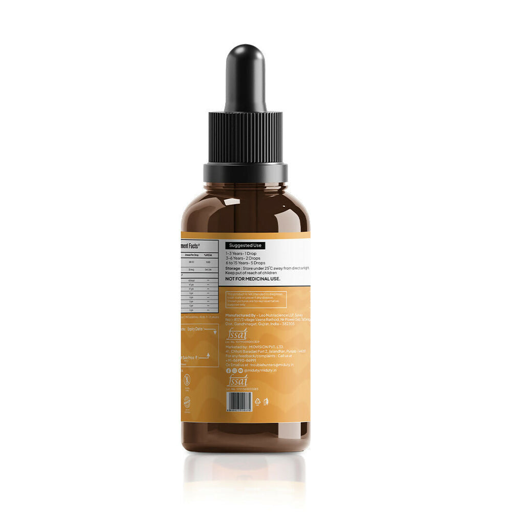 Miduty Coco D3+K2 Drops For Kids & Babies