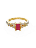 Diamond and Ruby Ring- Ruby Raang