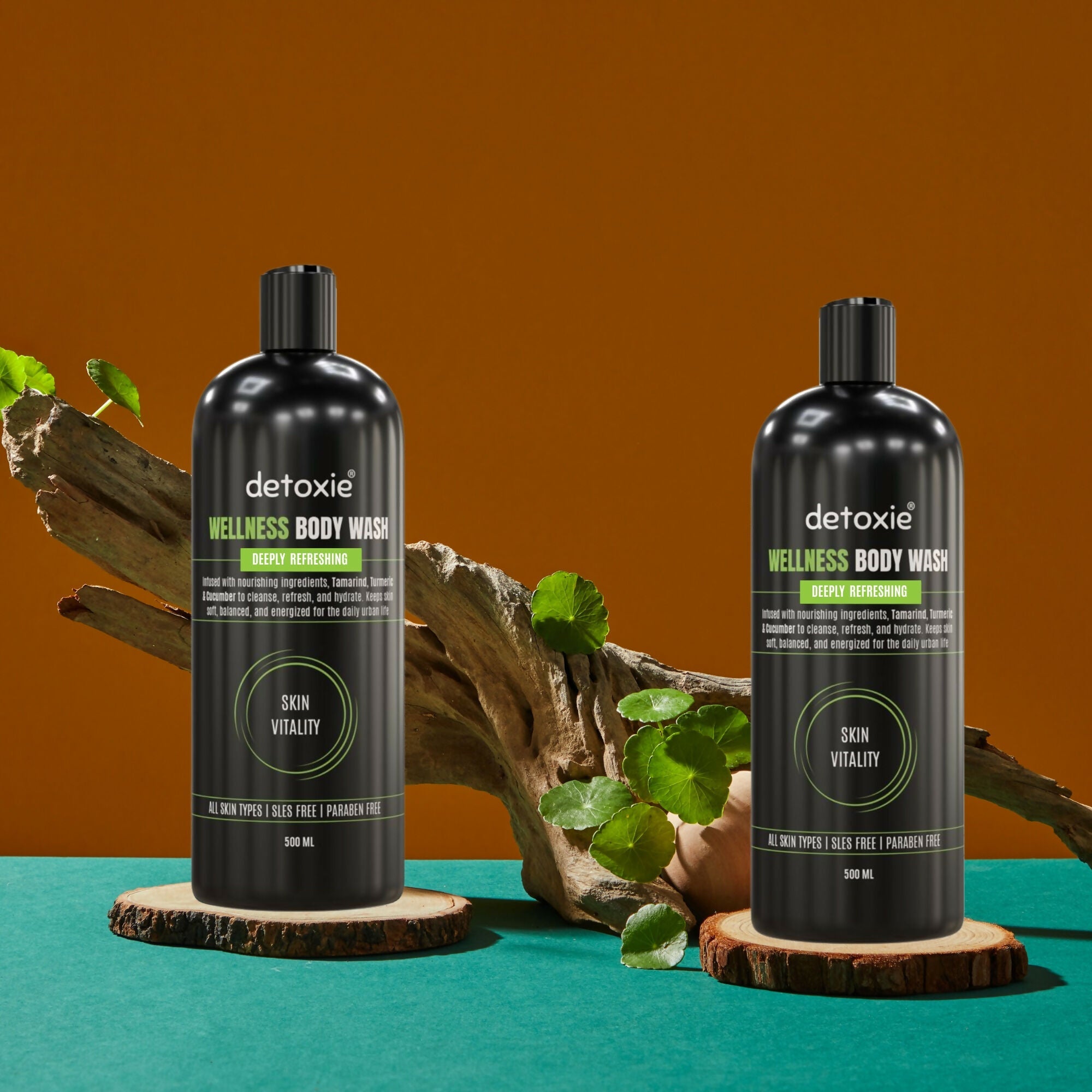 Detoxie Body Wash with Loofah - Wellness