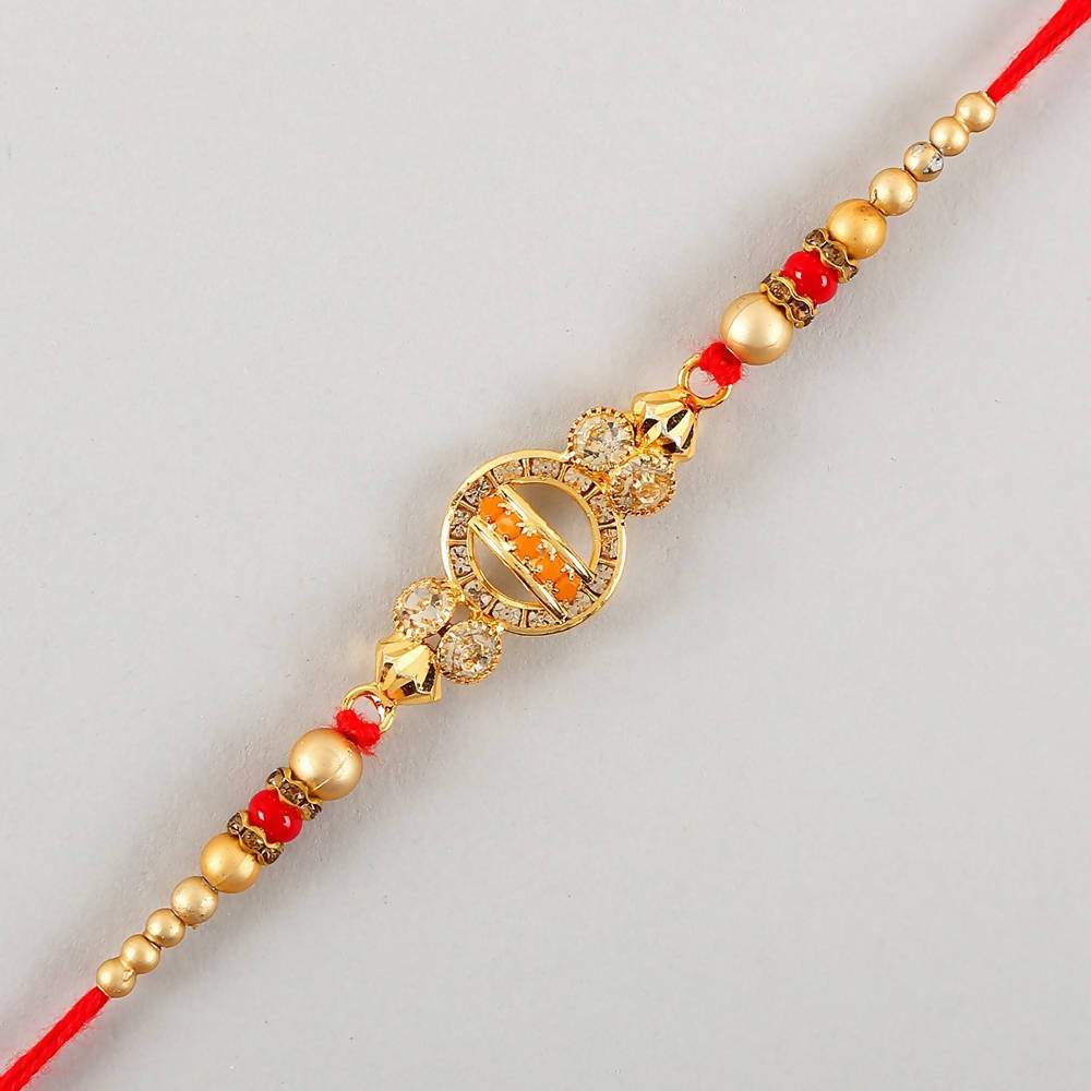 Elegant Meenakari Rakhi And Fruit N Nut Chocolates - Distacart